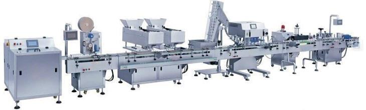 Automatic digital tablet bottled packaging production line
