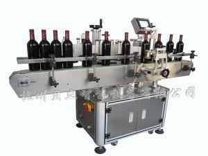 Automatic vertical positioning type round bottle labeling machine